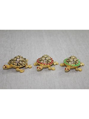 Ynt İthalat Swaroski Minik Kaplumbağa Figürü ALK3867