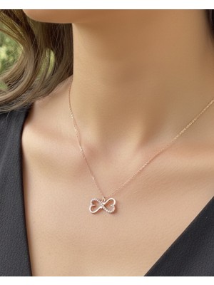 BG Jewellery Sonsuzluk Kalp 925 Ayar Gümüş Kolye