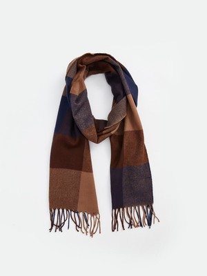 Lc Waikiki Yeni Sezon Ekose Desenli Saçaklı Erkek Atkı