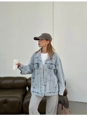 Aida Fashion Denim Boyfrend Ceket