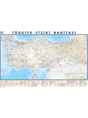 Mepmedya Yayınları Türkiye Siyasi ve Fiziki Duvar Haritası 70x100