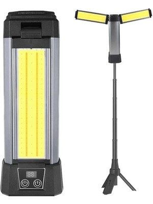 Zemira PM-24565 25 Watt USB - Type-C Girişli P50 ve Cob Ledli 2 Kanatlı Kollu Çalışma Lambası