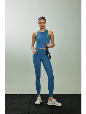 DeFacto Slogan Baskılı Beli Saran Sporcu Tayt B4147AX26SP