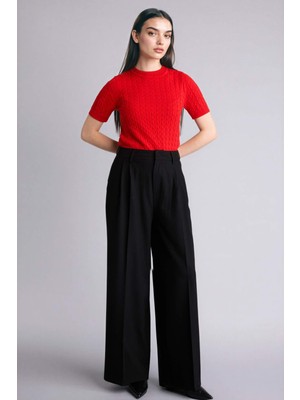 DeFacto Wide Leg Yüksek Bel Geniş Paça Pantolon G7831AX26SP