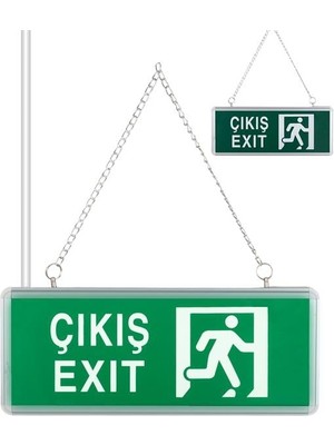 Zemira Zmr ZMR-670/Y.00 3W Tek Yön Acil Çıkış Yönlendirme Tabelası - Lambası (38X30X36MM)