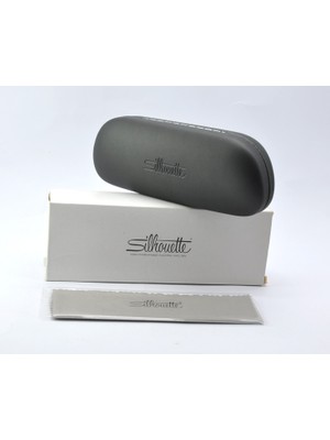 Silhouette Sılhouette Black Magnetık Case Siyah Istridye Model Kucuk ve Orta Boy Gözlük / Güneş Gözlüğü  Kutusu Kılıfı