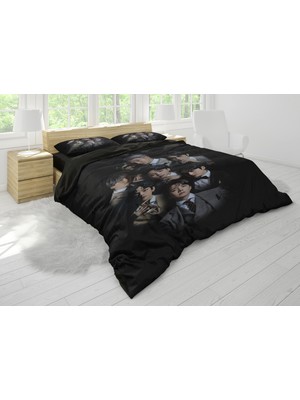 Sarel Bts Baskılı 3D Çift Kişilik Nevresim Takımı