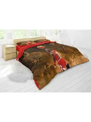 Sarel Jordan Baskılı 3D Çift Kişilik Nevresim Takımı