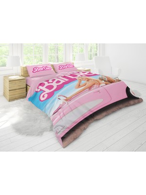 Sarel Barbi Baskılı 3D Çift Kişilik Nevresim Takımı