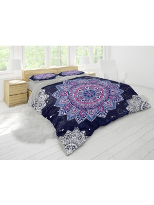 Sarel Astroloji Temalı Baskılı 3D Çift Kişilik Nevresim Takımı