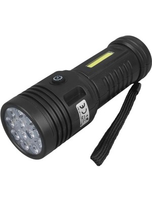 Zemira PM-26722 Plastik 4+2 Modlu Şarjlı 12 Ledli El Feneri