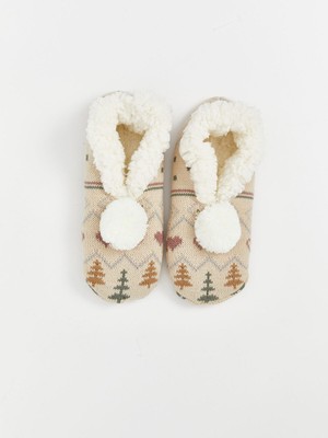 Lc Waikiki Yeni Sezon Yılbaşı Temalı Kadın Ev Çorabı