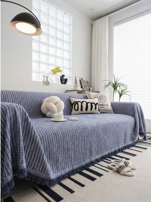 Rell Home Pamuklu Koltuk Örtüsü Saçaklı|çok Amaçlı Örtü|koltuk Şalı|kolları Kapatan|battal BOY|180X350