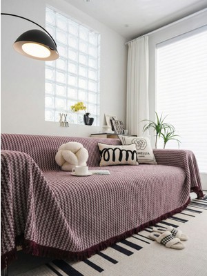 Rell Home Pamuklu Koltuk Örtüsü Saçaklı|çok Amaçlı Örtü|koltuk Şalı|kolları Kapatan|battal BOY|180X350