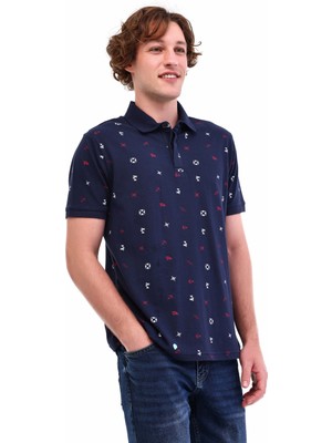 Kinetix ml Ednav 12 MRN203 5fx Mavi Erkek Kısa Kol T-Shirt