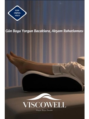 Viscowell Ortopedik Visco Ayak & Bacak Yükseltme Yastığı  ve Dolaşım Destekleyici