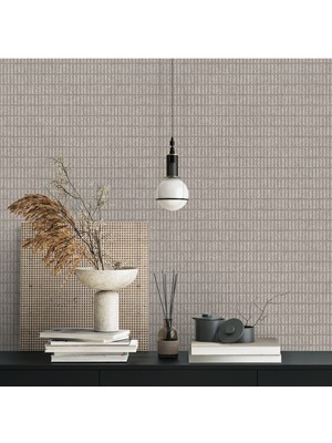 Adawall Muse Koleksiyonu 25102-3 Kum Beji Dokulu Silinebilir Nonwoven Vinil Duvar Kağıdı