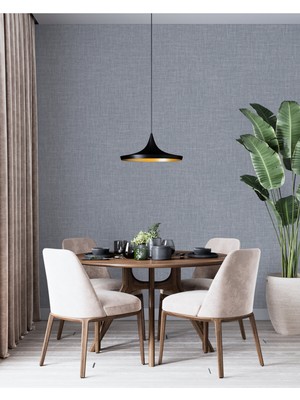 Adawall Muse Koleksiyonu 25104-5 Gri Keten Efektli Modern Duvar Kağıdı