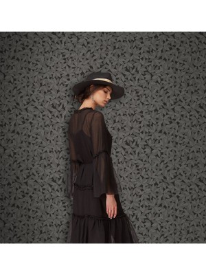 Adawall Muse Koleksiyonu 25109-6 Antrasit Gri Dokulu Modern Duvar Kağıdı