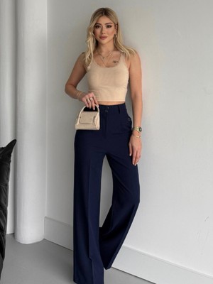 Vuntal Çift Düğmeli Şık Pantolon