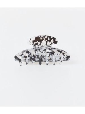 Jimmy Key Siyah Leopar Desenli Kelebek Toka