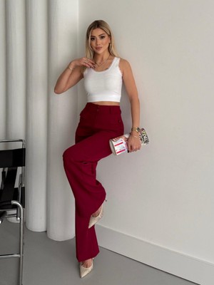 Vuntal Çift Düğmeli Şık Pantolon