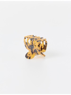 Jimmy Key Siyah Leopar Desenli Kelebek Toka