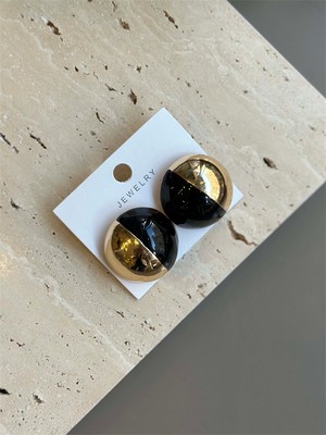 Beta Moda Hub Top Küpe - Siyah