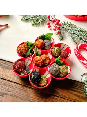 Karaca Candy Stripe 7 Bölmeli Çerezlik