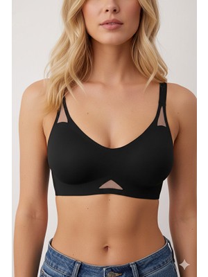 Sweet Sauna Lazer Kesim Push Up File Detaylı Dikişsiz Çıkarılabilir Pedli Balensiz Nefes Alan Sporcu Sütyen