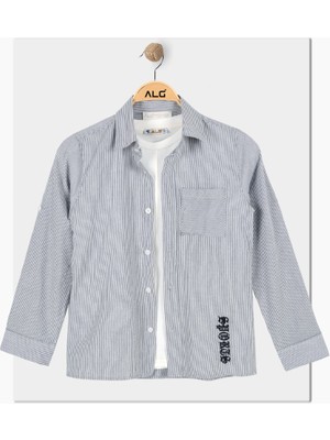 Alg ERKEK ÇOCUK GÖMLEK TİŞÖRT 2'Lİ TAKIM %100 PAMUK