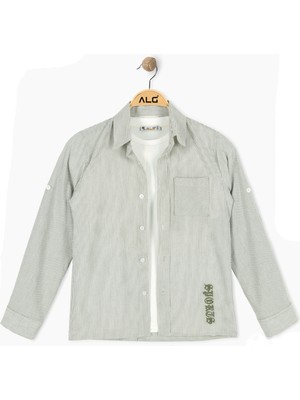 Alg ERKEK ÇOCUK GÖMLEK TİŞÖRT 2'Lİ TAKIM %100 PAMUK