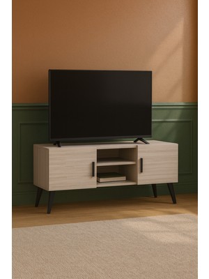 Alesta Life Çok Amaçlı Tv Sehpası Sonomo | Ayakkabılık ve Portmanto Alt Modülü - 120 cm