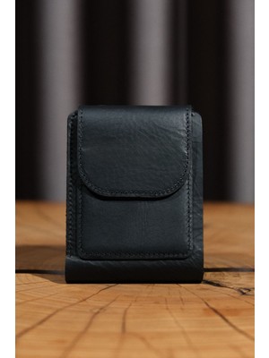 Lenax Mono Klips El Yapımı Hakiki Deri Erkek Cüzdan & Kartlık – 20 Kart Kapasiteli, Para Klipsli, Bozuk Para ve Kağıt Para Bölmeli Premium Gerçek Deri