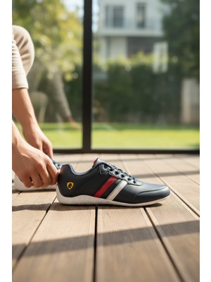 Enoch Ferrari Motosport Ince Tabanlı Sneaker Spor
