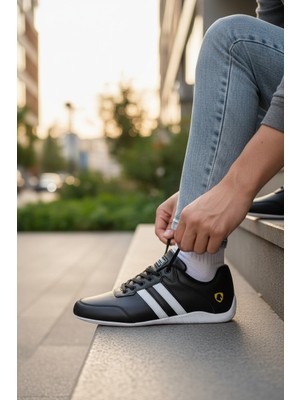 Enoch Ferrari Motosport Ince Tabanlı Sneaker Spor