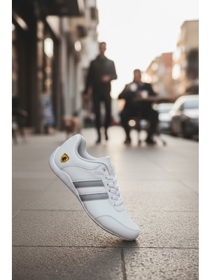 Enoch Ferrari Motosport Ince Tabanlı Sneaker Spor