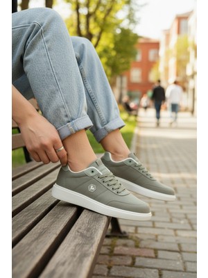 Enoch Kumaş Detaylı ve Garnili Esnek Tabanlı Bağcıklı Erkek Casual Sneaker