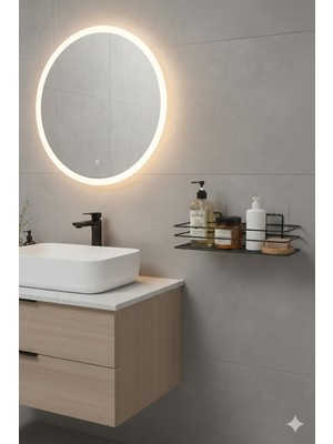 TncPatiShop Yapışkanlı Paslanmaz Banyo Rafı Şampuanlık Banyo Duşakabin Duş Askısı Mutfak Rafı Düzenleyici Siyah