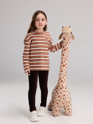 Lc Waikiki Yeni Sezon Beli Lastikli Basic Kız Çocuk Kadife Tayt