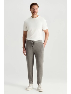 Hemington Pike Örgü Pamuk Karışım Açık Gri Triko Lounge Pantolon
