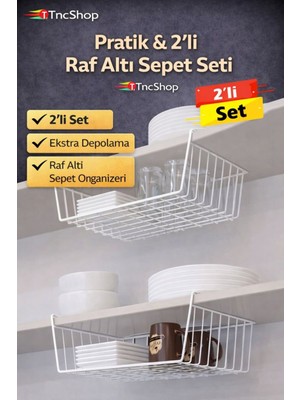 TncPatiShop 2'li Asılabilir Banyo Havlupan Düzenleyici Organizer Banyo Havluluk Kurutma Sepeti Şampuanlık Askı