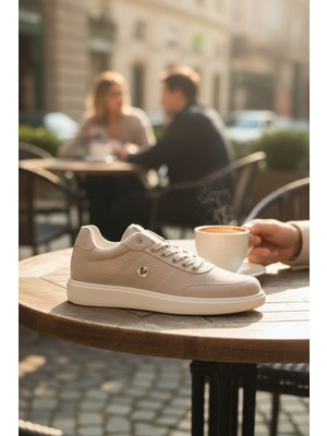 Enoch Kumaş Detaylı ve Garnili Esnek Tabanlı Bağcıklı Erkek Casual Sneaker