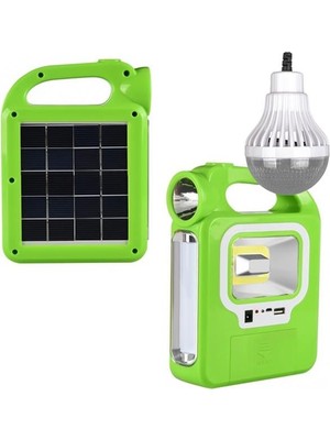Zemira HB-6399B Solar Tamirci Balıkçı Çalışma Lambası Uzatma Ampul Dahil (Powerbank Özellikli)