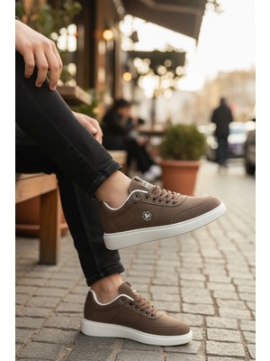 Enoch Kumaş Detaylı ve Garnili Esnek Tabanlı Bağcıklı Erkek Casual Sneaker