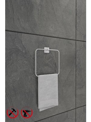 TncPatiShop Yapışkanlı Kare Krom Kare Havluluk