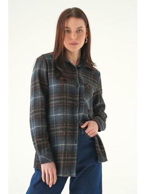 Rays Laci Ön Düğmeli Gömlek 3127A