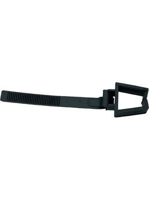 MorPerde Rustik Perde Ray Kelepçesi Siyah