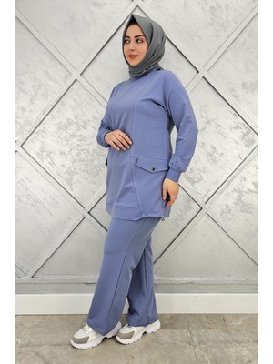 Pys Giyim Kadın Cep Görünümlü Tesettür Takım