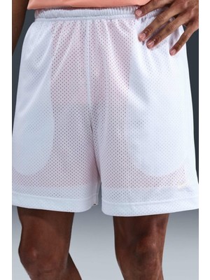 Nike Dri Fit Reversible Basketball Short Çift Taraflı Erkek Basketbol Şortu Beyaz Turuncu